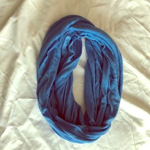 Blue infinity scarf